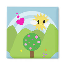 Kawaii Sunshine Magnet