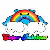 kawaii super rainbow photo sculptures