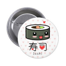 Kawaii Sushi Button