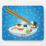 Kawaii Sushi Platter Mouse Pad