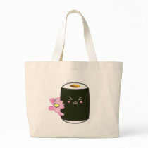 Kawaii Sushi Roll with Nadel the Cat bags