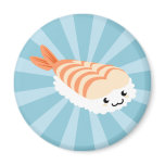 Kawaii Sushi with faces Refrigerator Magnet