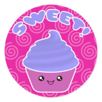 Kawaii Sweet Cupcake Stickers by mariannegilliand Kawaii Sweet Cupcake Stickers