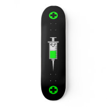 KAWAII SYRINGE MEDICAL SHOT CROSS DECK skateboards by kawaiifiveo KAWAII SYRINGE MEDICAL SHOT CROSS DECK skateboards