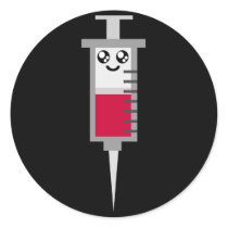 KAWAII SYRINGE SHOT MEDICAL HAPPY FACE stickers by kawaiifiveo KAWAII SYRINGE SHOT MEDICAL HAPPY FACE stickers