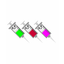 KAWAII SYRINGES MEDICAL HAPPY FACE T-SHIRTS