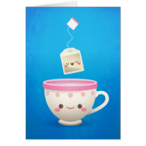 Kawaii Tea Time cards