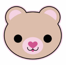 Kawaii Teddy Bear Cute Ornament photo sculptures