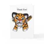 Kawaii Tiger Thank You Card