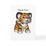 Kawaii Tiger Thank You Card