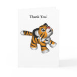 Kawaii Tiger Thank You Card