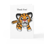 Kawaii Tiger Thank You Card
