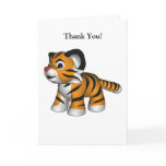 Kawaii Tiger Thank You Card