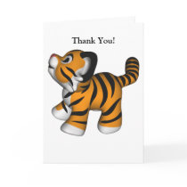Kawaii Tiger Thank You Card