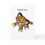 Kawaii Tiger Thank You Card