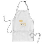 Kawaii tofu asking people to love tofu apron