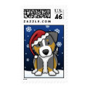 Kawaii Tri Australian Shepherd Christmas Stamps by MenagerieMayhem Kawaii Tri Australian Shepherd Christmas Stamps