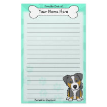 Kawaii Tri Color Australian Shepherd Stationery by MenagerieMayhem Kawaii Tri Color Australian Shepherd Stationery