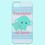 Kawaii Trunkful of Love Baby Elephant iPhone Case casemate cases