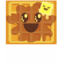 kawaii waffle butter maple syrup breakfast t-shirts