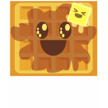 kawaii waffle butter maple syrup breakfast t-shirts