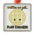 kawaii waffles are just plaid pancakes