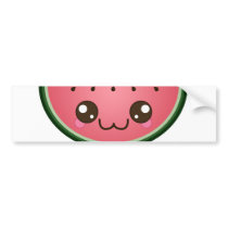 Kawaii Watermelon Bumper Stickers