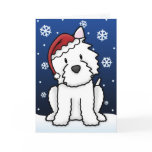 Kawaii Westie Christmas Card