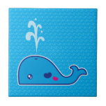 Kawaii whale tiles