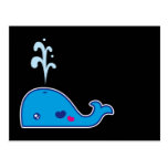 Kawaii whale postcards