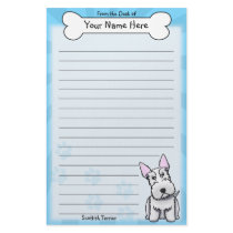 Kawaii White Scottish Terrier Stationery