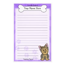 Kawaii Yorkshire Terrier Stationery