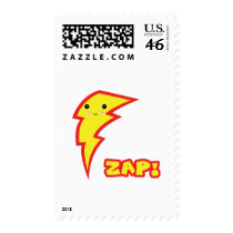 kawaii zap lightning boltt postage