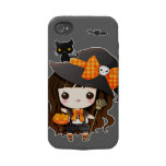 Kawaiii Halloween witch Iphone 4 Tough Covers