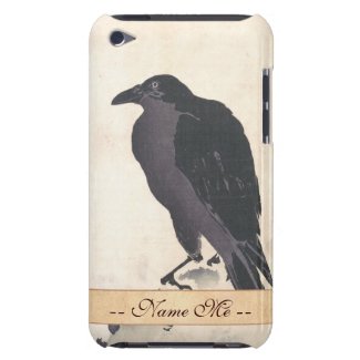 Kawanabe Kyōsai Crow Resting on Wood Trunk art Barely There iPod Cover