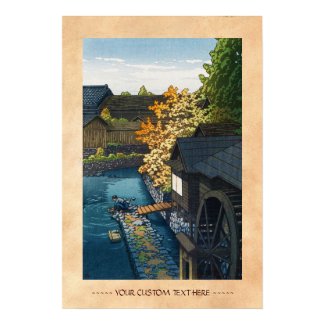 Kawanishi Village, Tochigi Prefecture Hasui Kawase Poster