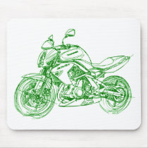 Kawasaki ER-6n rough sketch mousepads
