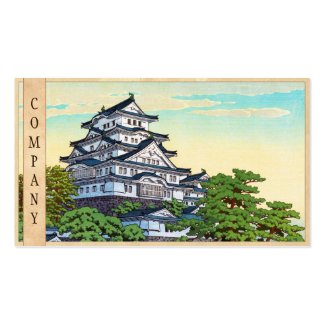 Kawase Hasui Pacific Transport Lines Himeji Castle Business Cards
