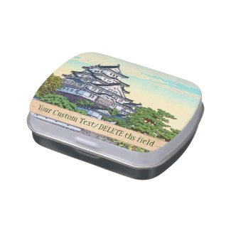 Kawase Hasui Pacific Transport Lines Himeji Castle Candy Tins