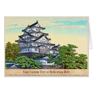 Kawase Hasui Pacific Transport Lines Himeji Castle Greeting Cards