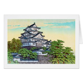Kawase Hasui Pacific Transport Lines Himeji Castle Card