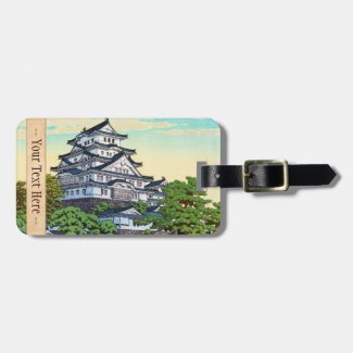 Kawase Hasui Pacific Transport Lines Himeji Castle Tags For Bags
