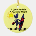 Kayak A Quiet Paddle Waves ornaments