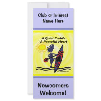 Kayak A Quiet Paddle Waves Rack Card