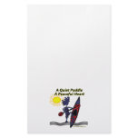 Kayak A Quiet Paddle Waves Personalized Stationery