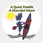 Kayak A Quiet Paddle Waves Stickers