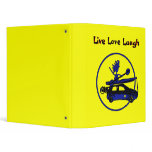 Kayak, Bike, Car On Blue binders
