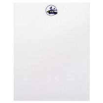 Kayak, Bike, Car On Blue Letterhead Template