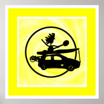 Kayak Bike Car - Zoom Gifts Poster
