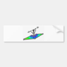 Kayak Billy Bones Bumper Stickers